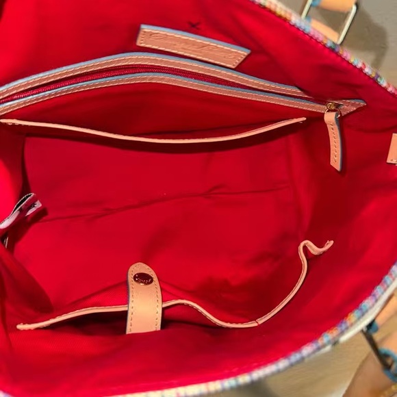 Dooney & Bourke White and Tan Satchel with Disney Prints - Picture 8 of 12